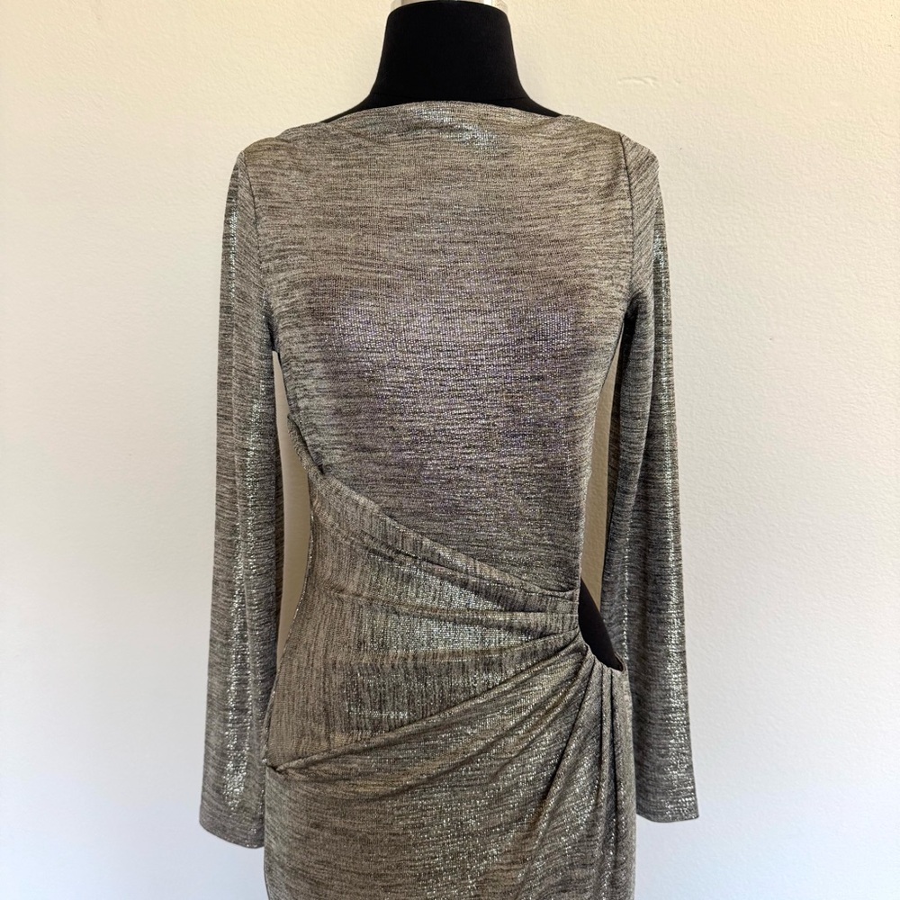 Significant Other Chloe Midi Dress in Gold Size 6 - Picture 9 of 11